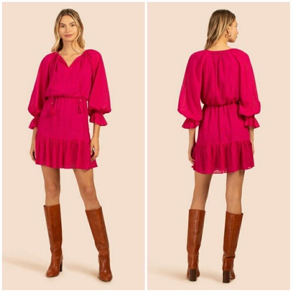 💕TRINA TURK💕 Viti Dress  ~ Pink Peppercorn Large L NWOT